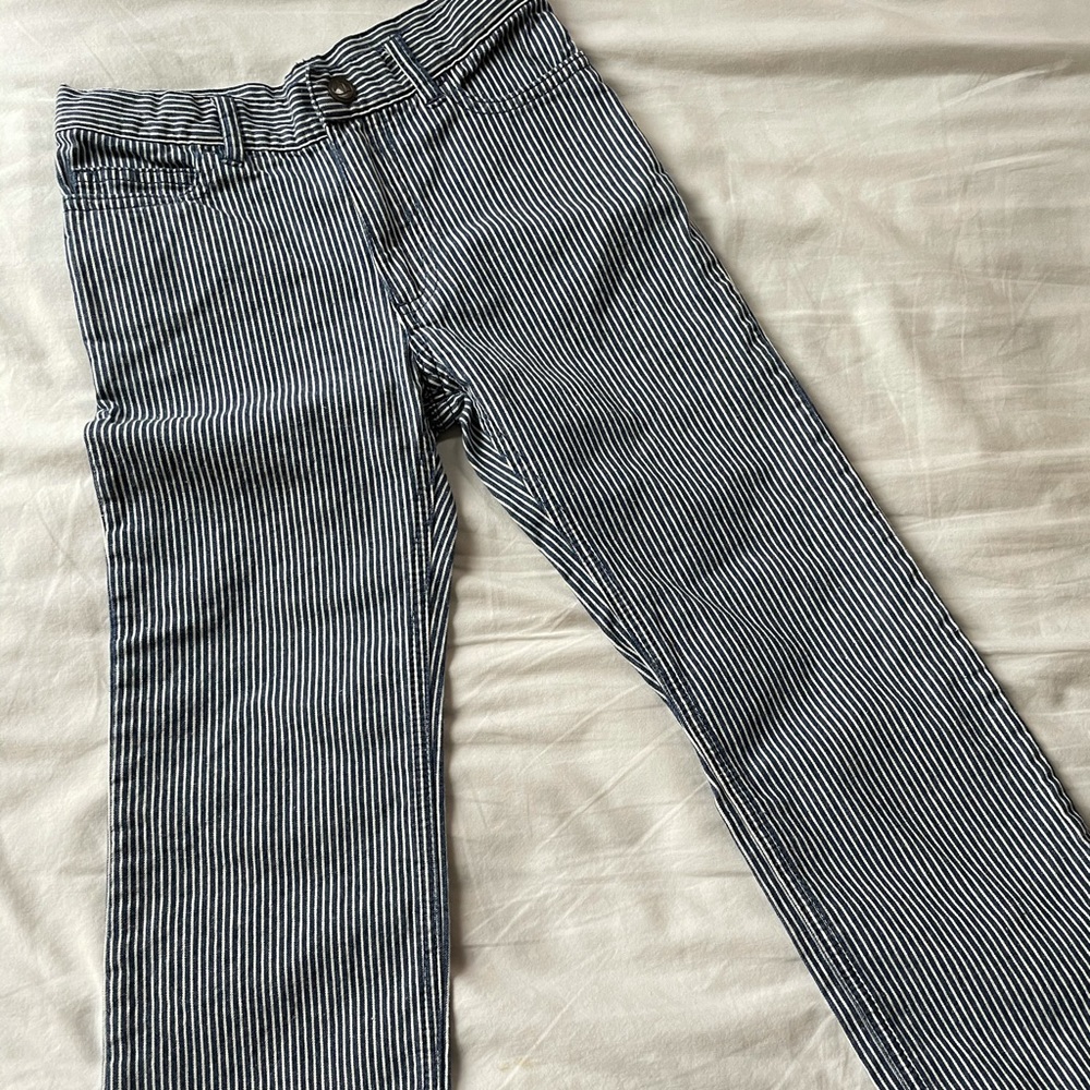 Petit Bateau pinstripe denim jeans boys